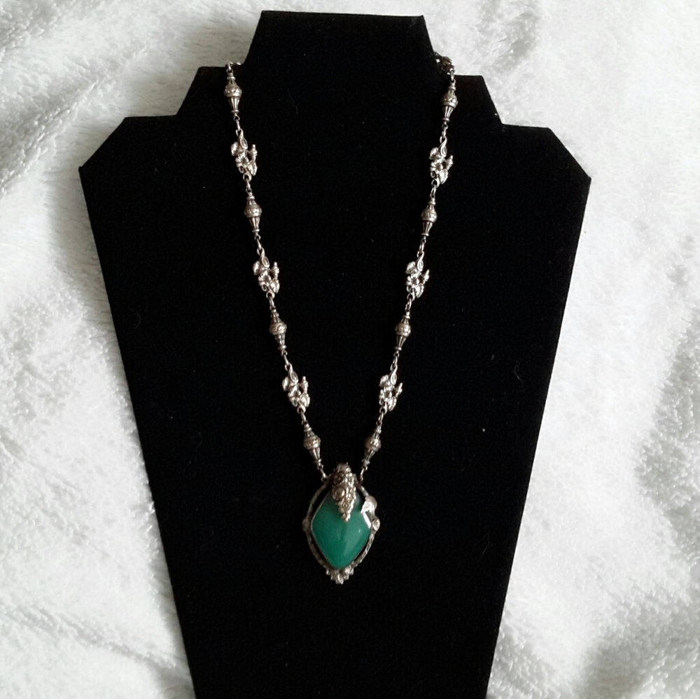 Vintage Chrysoprase Necklace